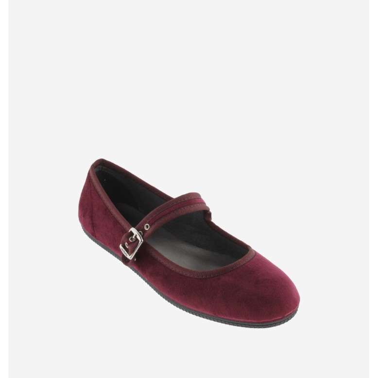 ballerina Victoria terciopelo burdeos