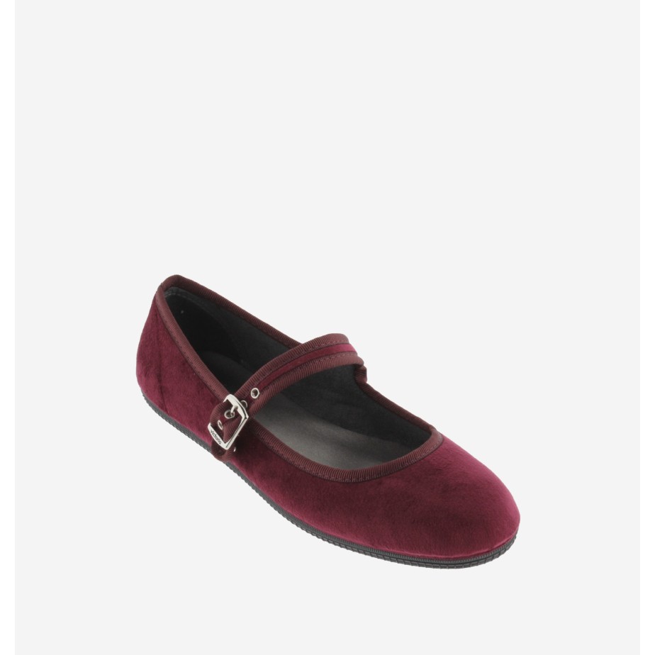 ballerina Victoria terciopelo burdeos