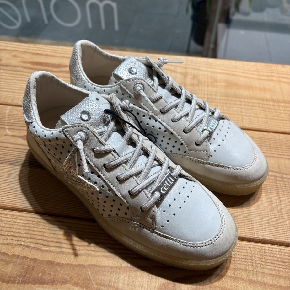 Deportiva Cetti piel color beige