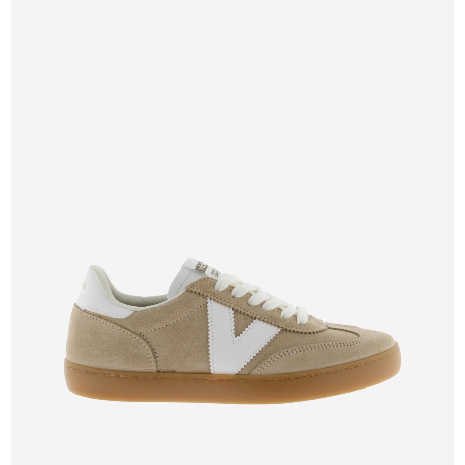 deportivas Victoria piel beige