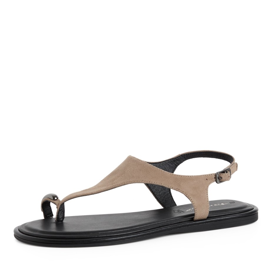 sandalia Tamaris nobuc taupe