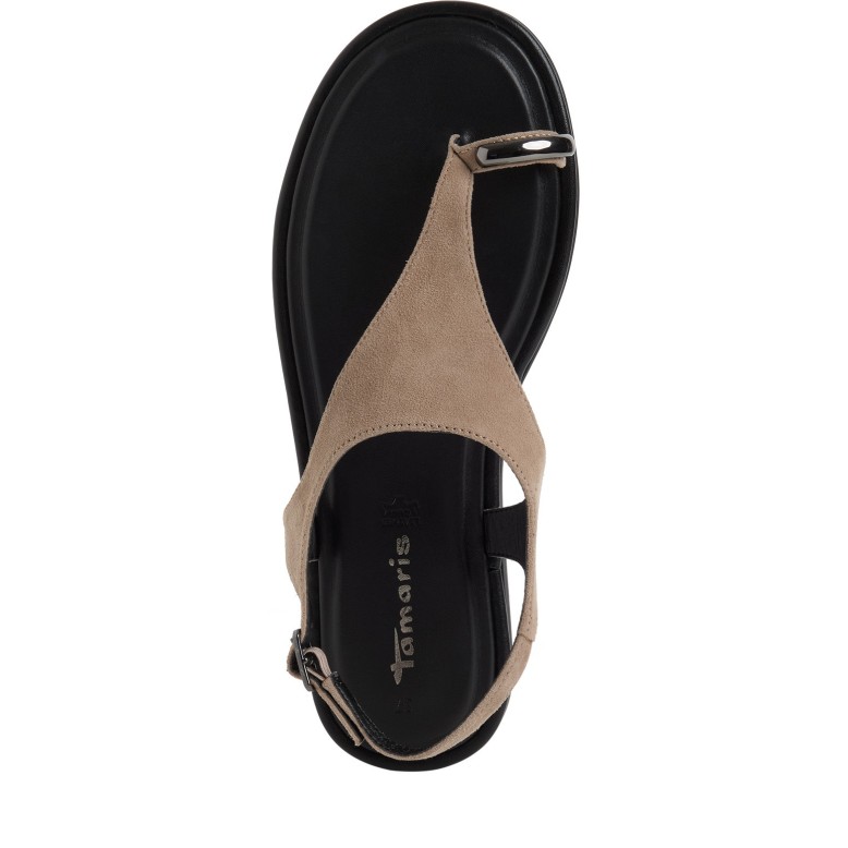 sandalia Tamaris nobuc taupe