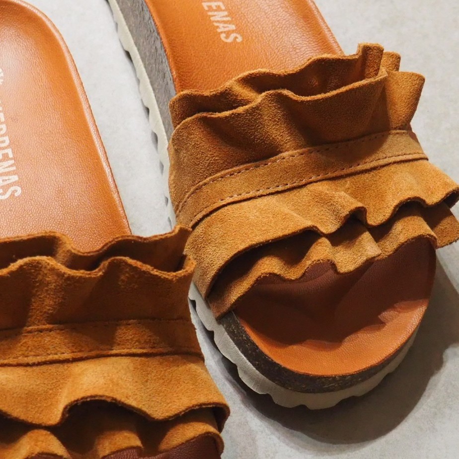 sandalias verbenas piel color cuero