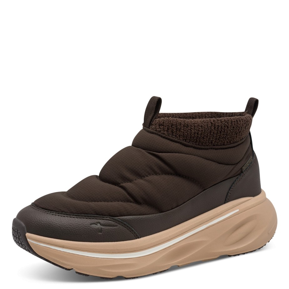 botín sneaker tamaris color mocca